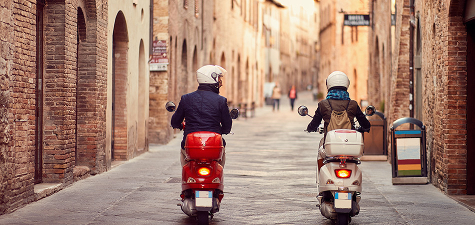 Car, Vespa and Sidecar rental